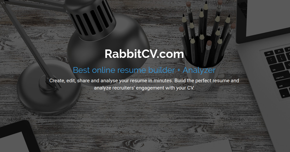 Free Resume Builder | Professional Online CV Builder | RabbitCV
